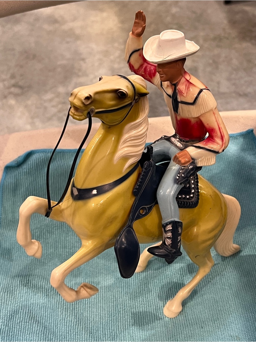 Roy Rogers and Trigger 1950s Vintage Heartland toy
